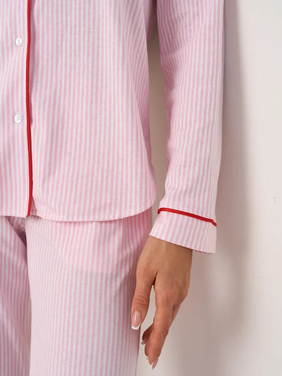 Bella | Cotton Pajama Set | Pink