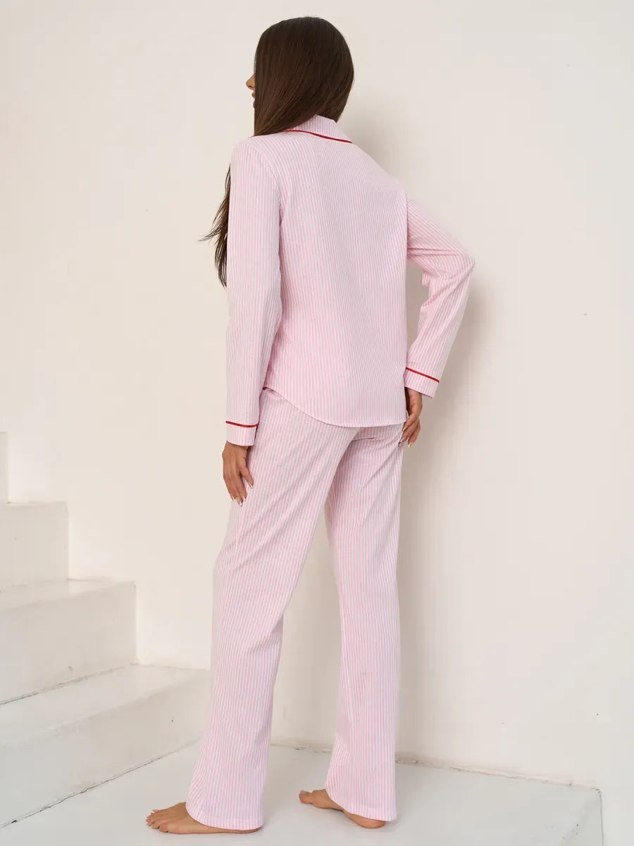 Bella | Cotton Pajama Set | Pink