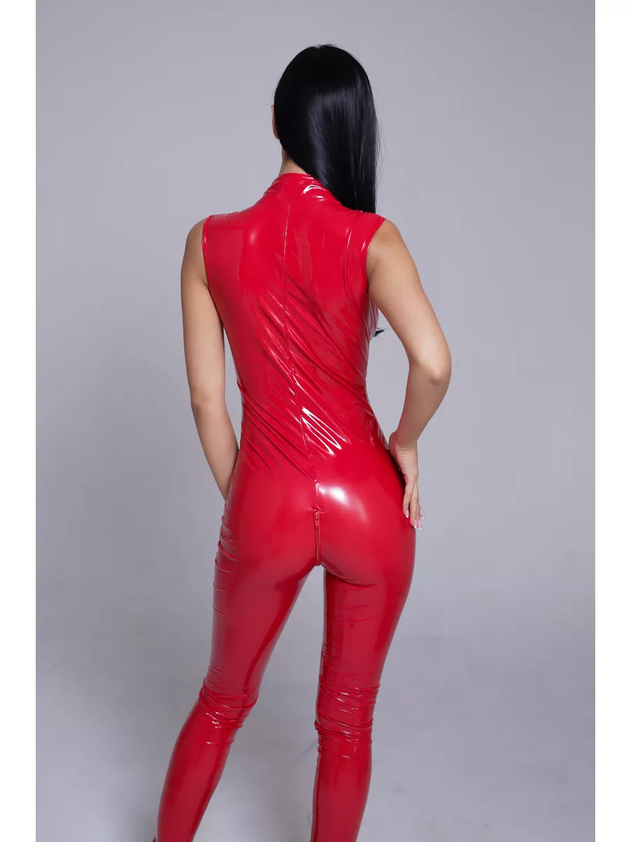 Rita's Lackleder Body ärmellos