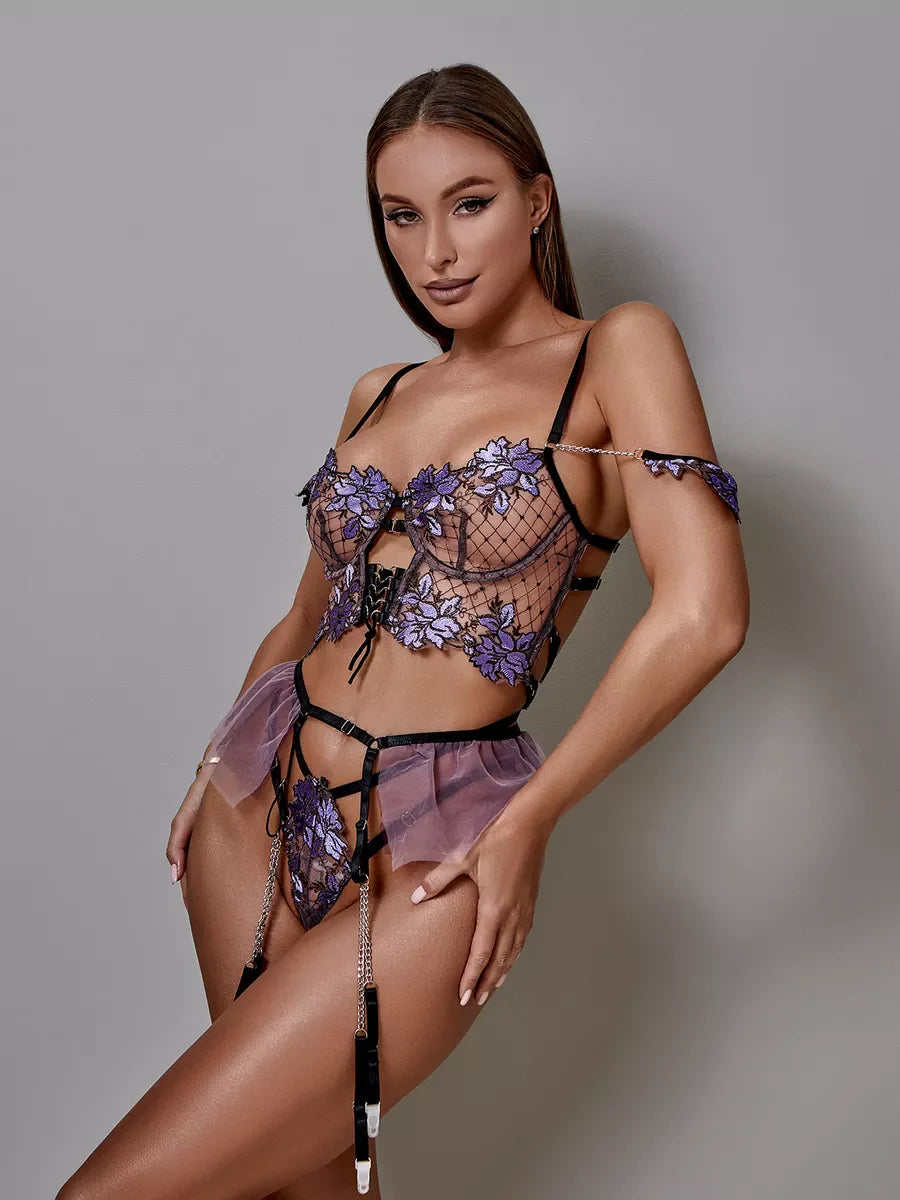 Feline | 3-Teilige Dessous Set