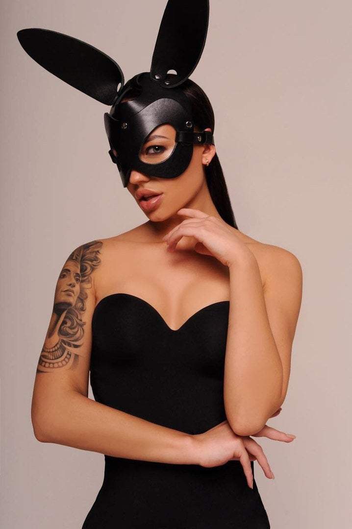 Leder Bunny Maske