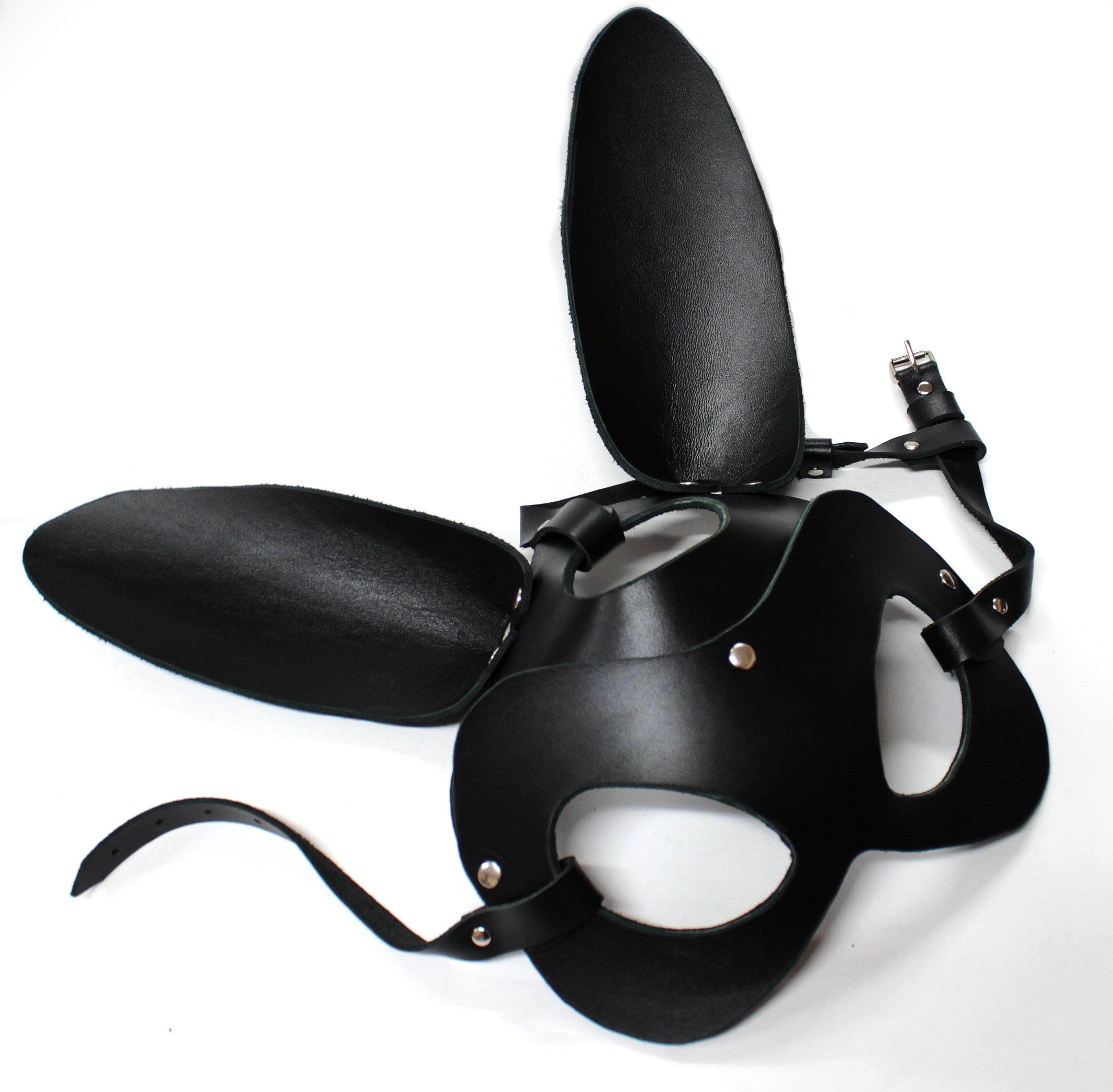 Leder Bunny Maske