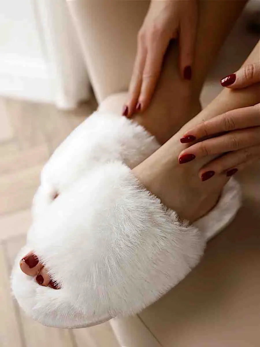 Greta | Fluffy Hausschuhe