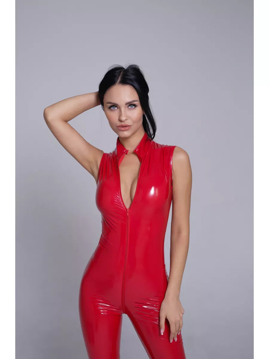 Rita's Lackleder Body ärmellos