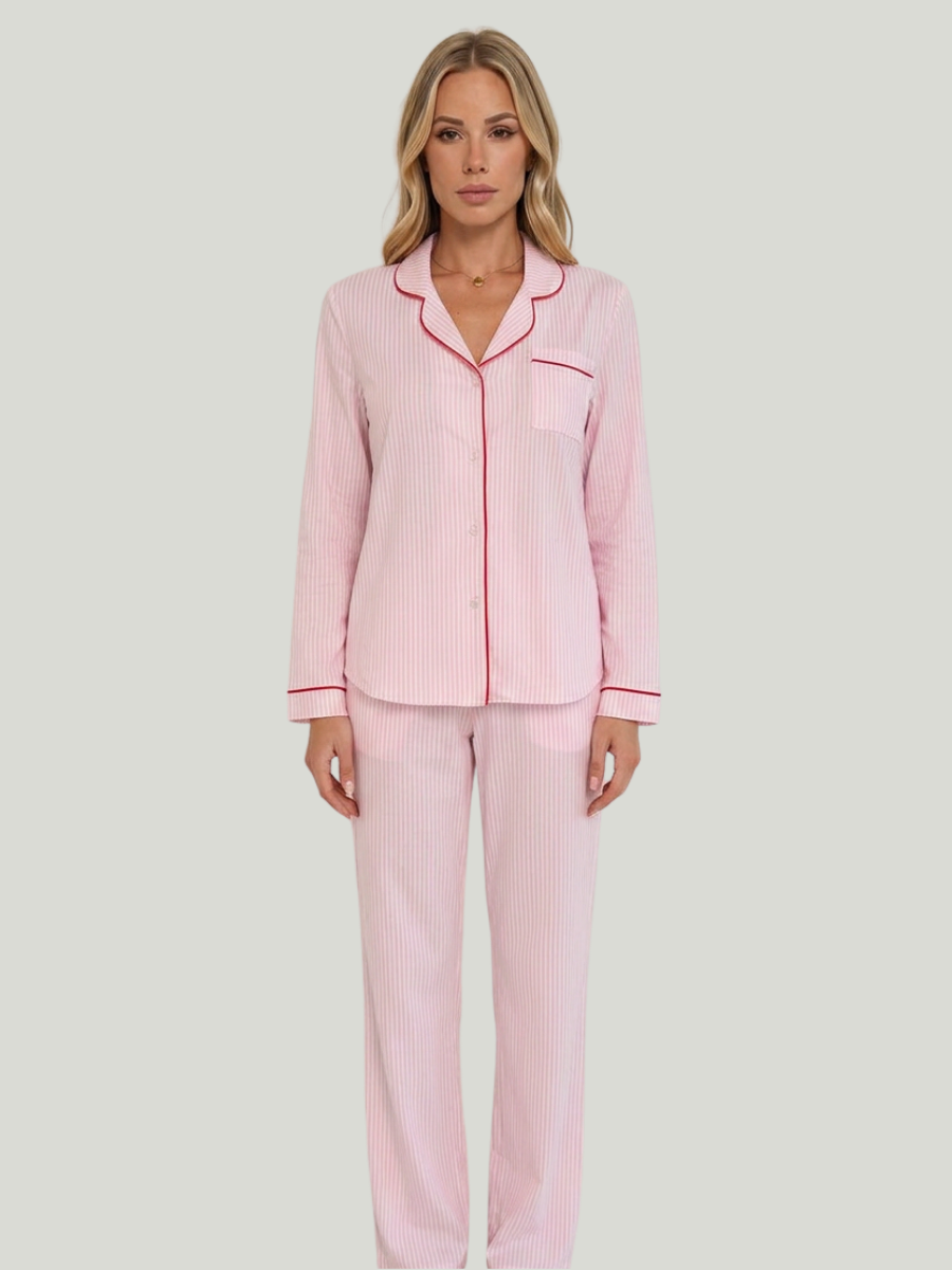 Bella | Set pigiama in cotone | Rosa