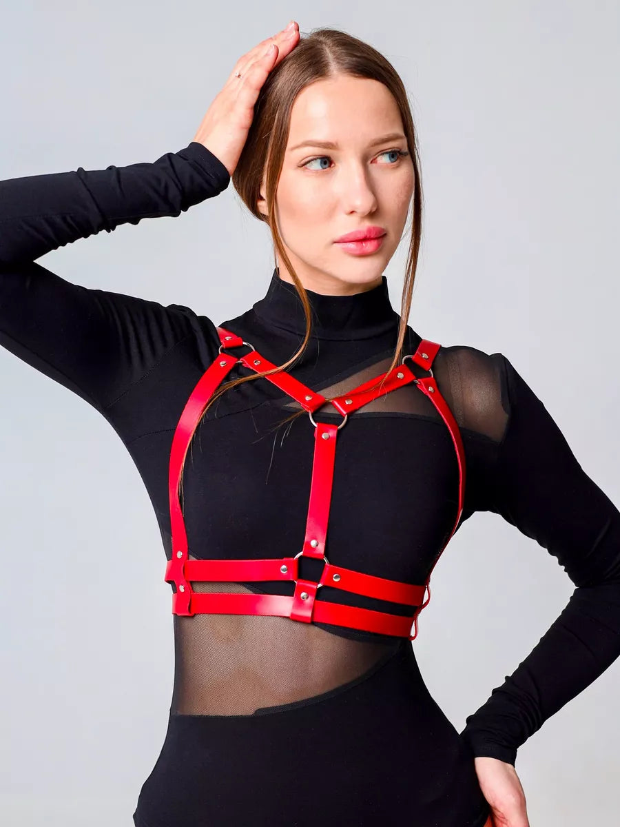 Lara's bondage harness top