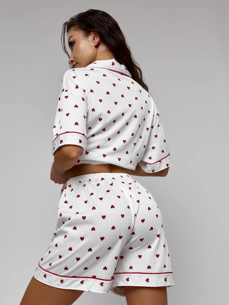 Mary | Satin shorty pajama set