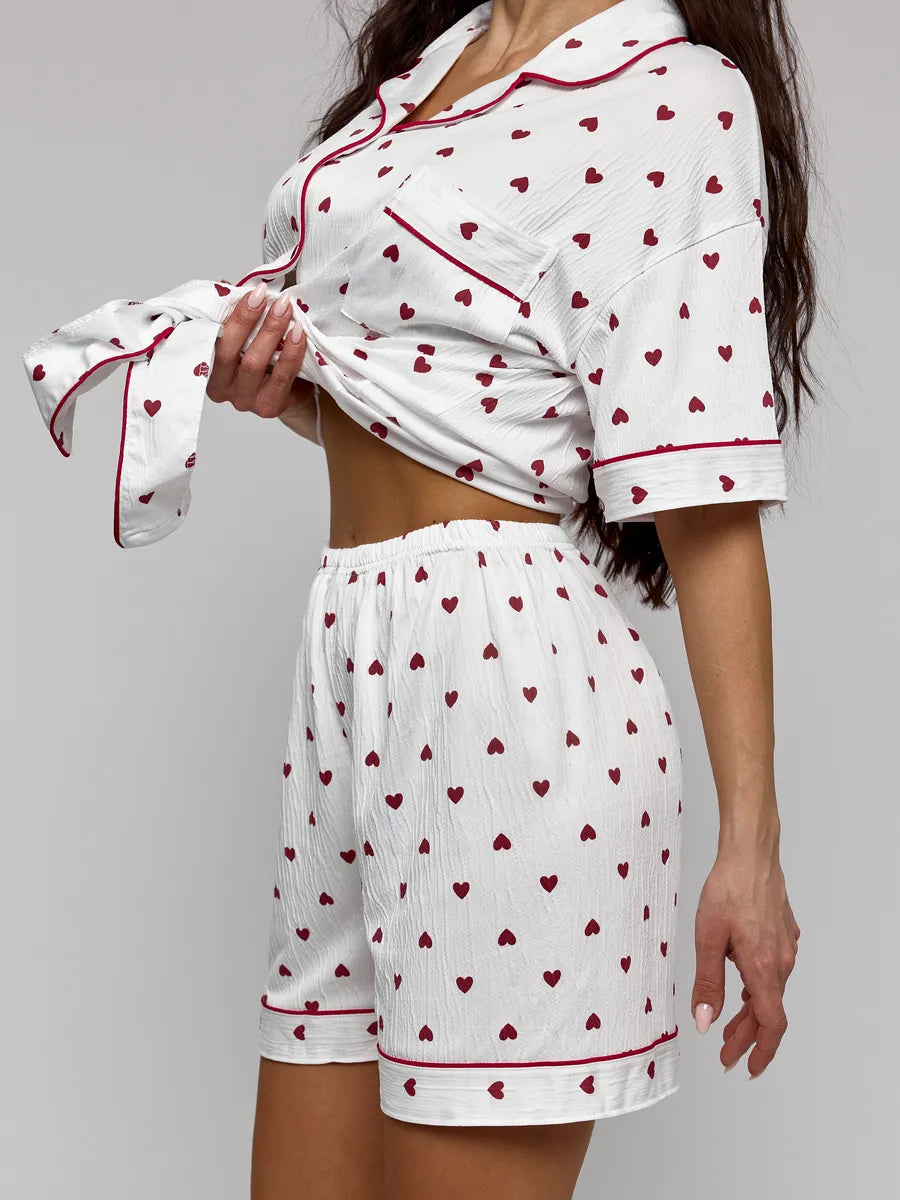 Mary | Satin shorty pajama set