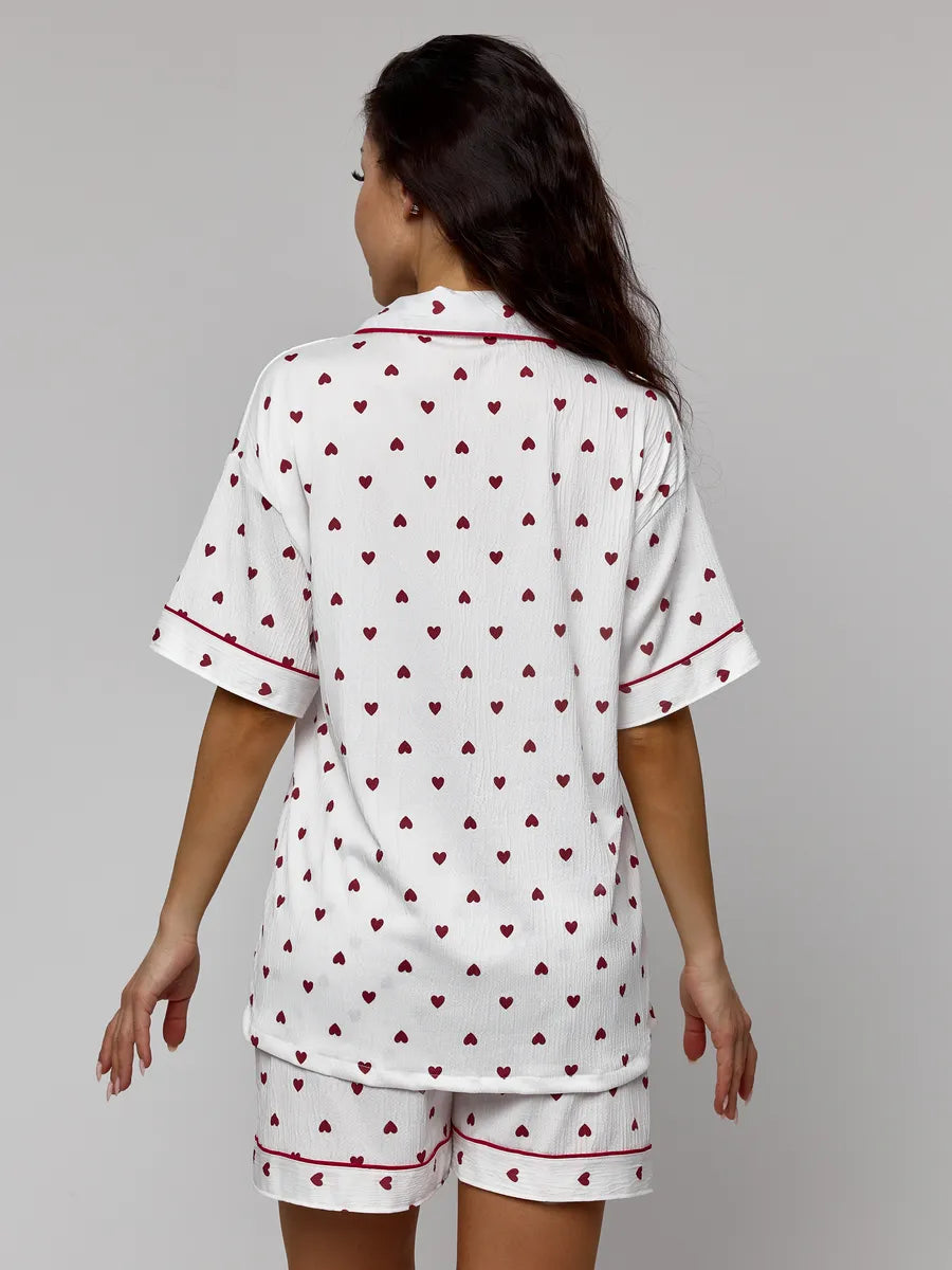 Mary | Satin shorty pajama set