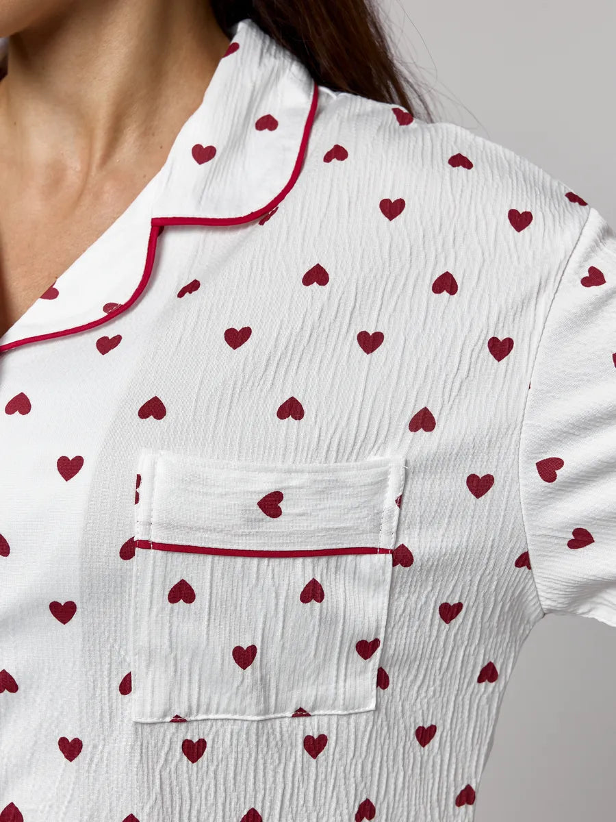 Mary | Satin shorty pajama set