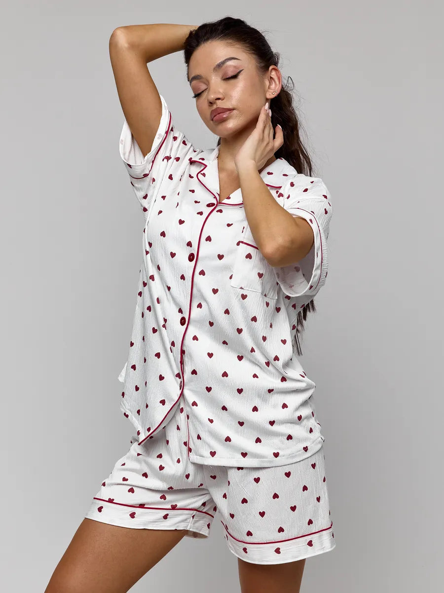 Mary | Satin shorty pajama set