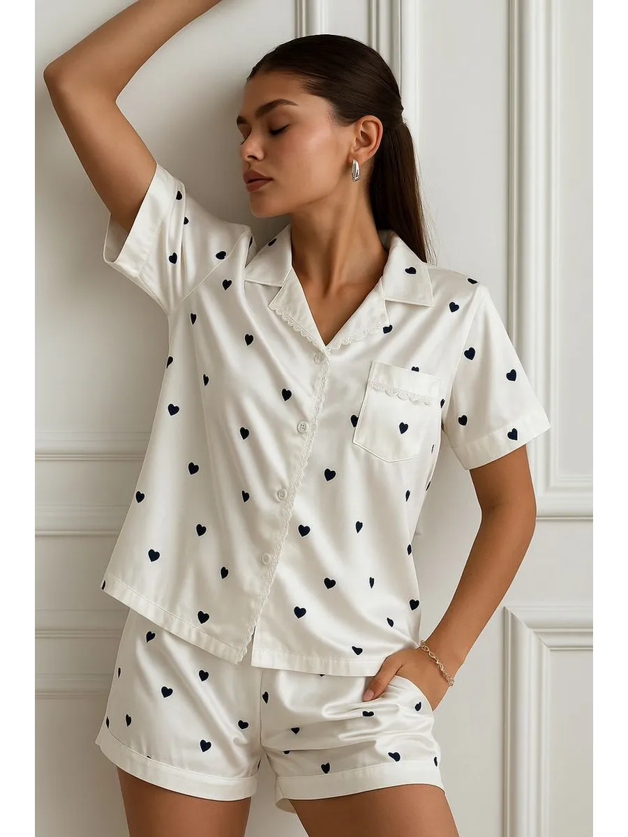 Bianca | Satin-Shorty Pyjama Set